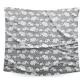 Bamboo Muslin Swaddle Wrap/Blanket for Baby 120X110 (Grey)